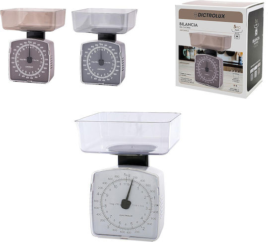 General Trade Analog Kitchen Scale with Bucket up to 5kg White