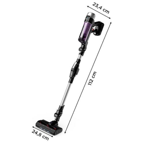 Rowenta X-force Flex 9.60 Прахосмукачка 2 в 1 Stick & Ръчна Лилава