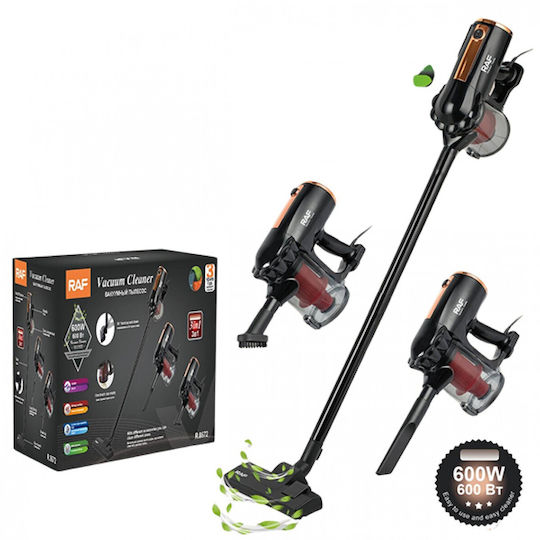 Raf R.8672 Ηλεκτρική Σκούπα Stick 600W Μαύρη