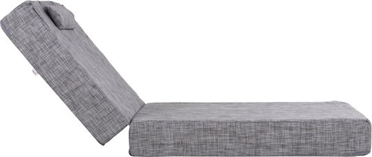 HomeMarkt Sunbed Cushion with Backrest Sifnos Gray 70x200cm