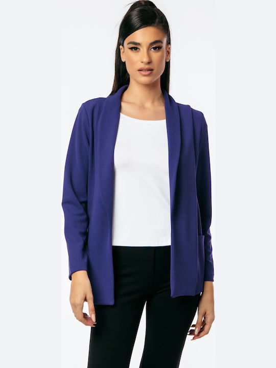 Boutique Long Women's Blazer Purple