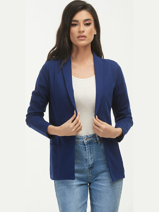 Boutique Women's Crepe Blazer Blue