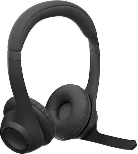 Logitech Zone Безжични Надушници Мултимедийни слушалки с микрофон и връзка Bluetooth в Черен цвят