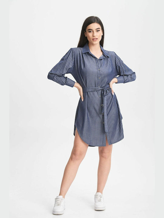 Ecstasy Women's Blouse Striped Blue