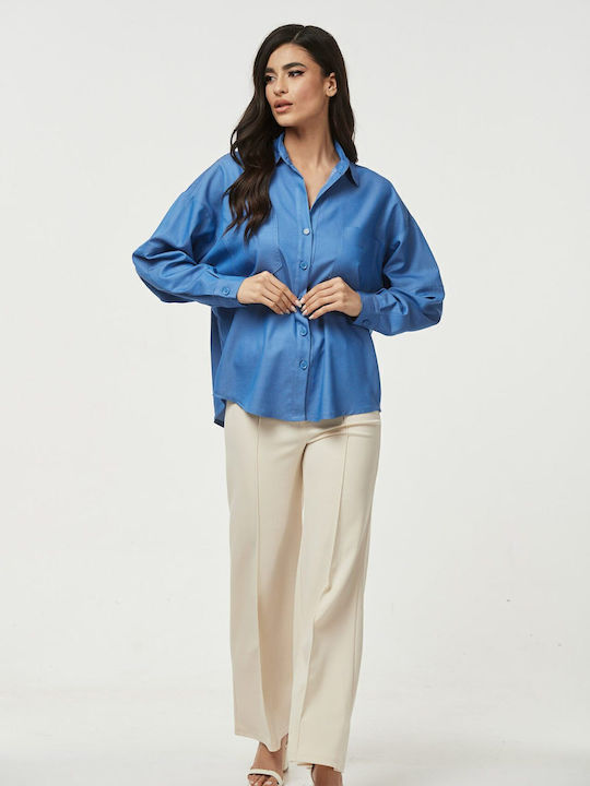 Damen Bluse Blau