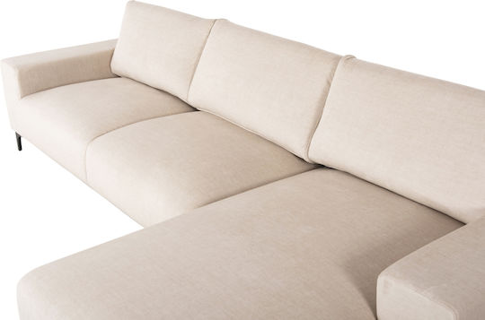 Noa Corner Couch with Right Corner Ecru 288x157x80 cm
