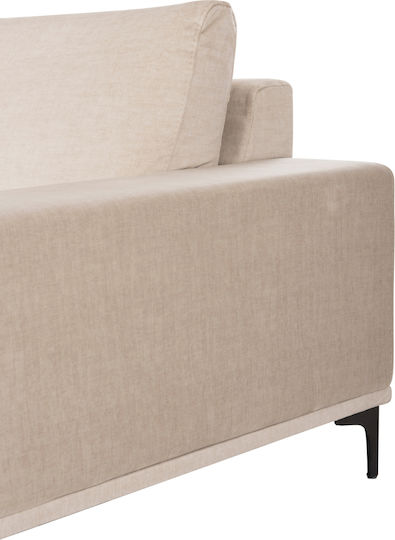 Noa Corner Couch with Right Corner Ecru 288x157x80 cm