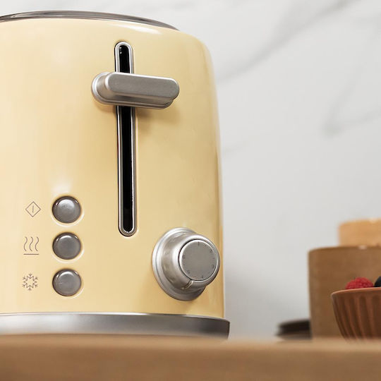 Cecotec Toast&Taste 1000 Retro Double Toaster 2 Schlitze 980W Beige