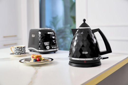 De'Longhi Brillante Toaster 2 Slots 900W Black