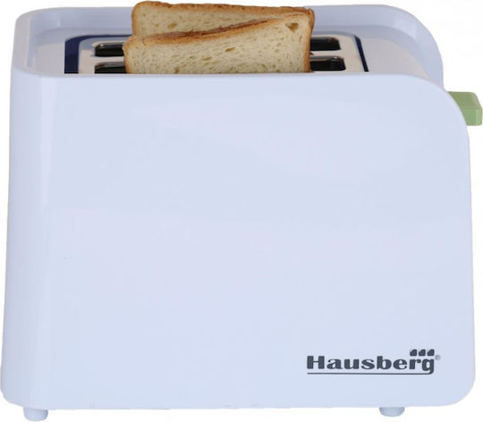 Hausberg Prăjitor de pâine 2 sloturi 750W Alb