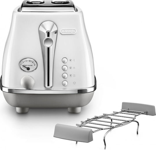 De'Longhi Icona Capitals Тостер Двуместна 900W Сив