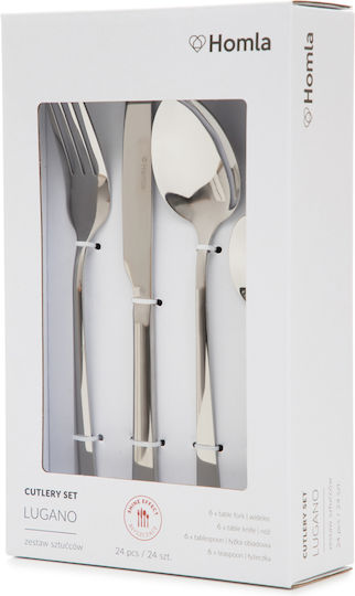 Homla Cutlery Set Stainless Gray 24pcs