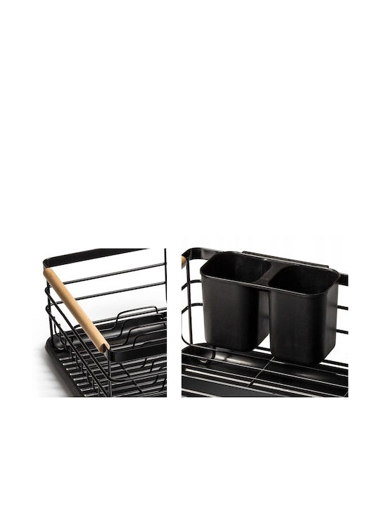 Brunbeste Sink Strainer Wooden Black 43x32x14cm