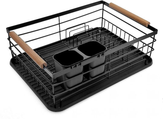 Brunbeste Sink Strainer Wooden Black 43x32x14cm