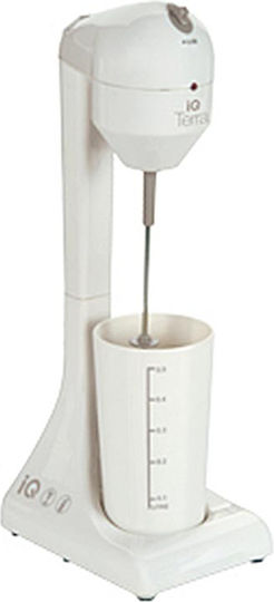 IQ White Line Milk Frother Tabletop 100W with 2 Speed Level White/Grey