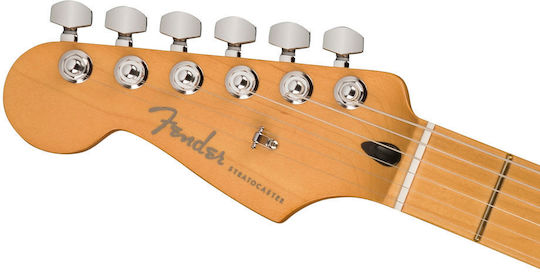 Fender Player Plus MN Electric Guitar for Left-handed Stratocaster with SSS Pickup Configuration Olympic Pearl with Case