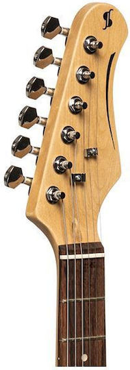 Stagg SES-30 BK 3/4 Ηλεκτρική Κιθάρα ST Style με SSS Διάταξη Μαγνητών Black