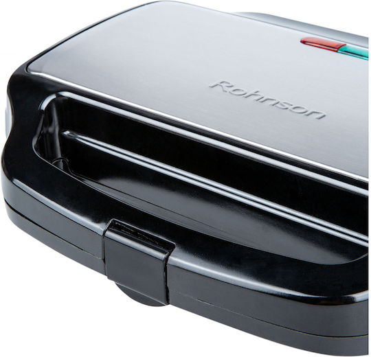 Rohnson Sandwich Maker Grill 900W Inox