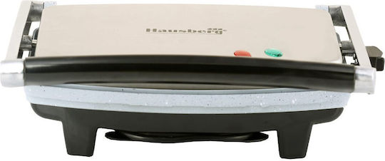 Hausberg Τοστιέρα για 2 Τοστ 1300W Inox