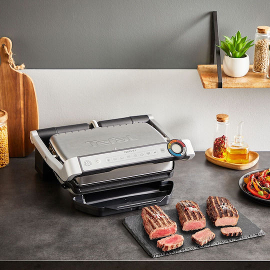 Tefal Optigrill Upgrade + Tong Sus Sandwich Maker Grill with Removable Plates 2000W Inox