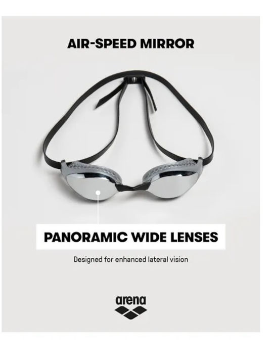 Arena Air Speed Adults Swimming Goggles with Anti-Glare Lenses Black