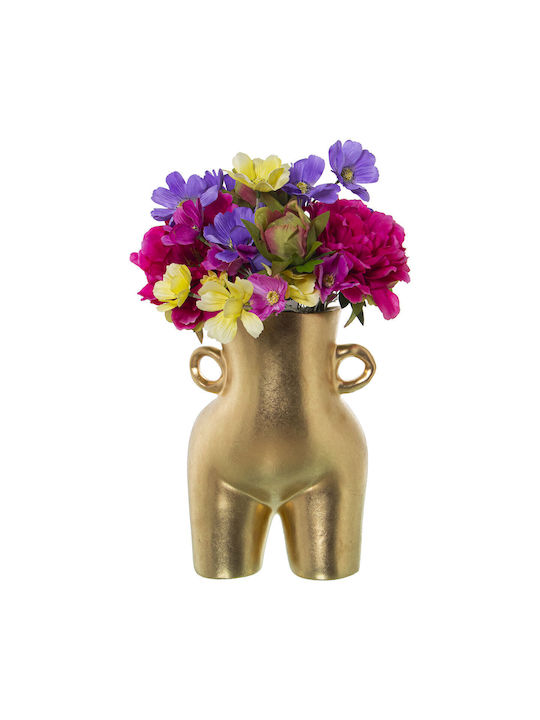 Alexandra House Living Decorative Vase Gold 24x23x34cm