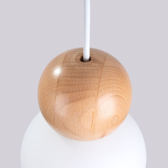 Sollux Hangl Deckenleuchte Weiß Kugel mit Lampenbirnensockel G9