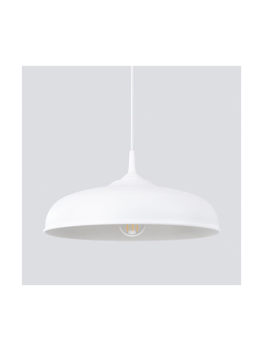 Sollux Gina Pendant Light White with Socket E27 38cm