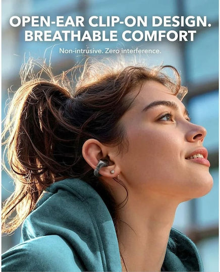 Soundcore by Anker C30i Open Ear Bluetooth Handsfree Ακουστικά με Αντοχή στον Ιδρώτα και Θήκη Φόρτισης Μαύρα