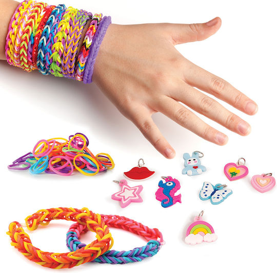 AS Plexi Flexi Rubber Bands Bag 300 Rubber Bands & 4 Accessories for Kids 5+ Years (Various Designs) 1pc