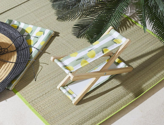 The Home Deco Factory Stool Beach Yellow 24.5x13x13.5cm