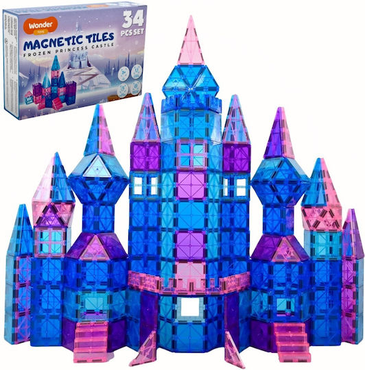 Wonder Toys Магнитна Конструкторска Игра Frozen Princess Castle