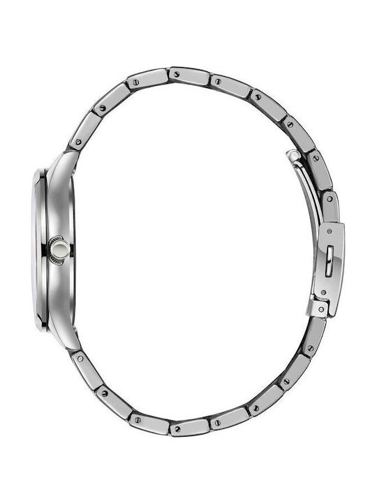 Lee Cooper Γυναικείο Ρολόι 30mm Μπαταρίας με Ασημί Μεταλλικό Μπρασελέ