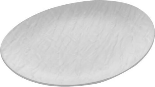 Viosarp Teller Untiefe Oval aus Melamin Weiß 20x20cm