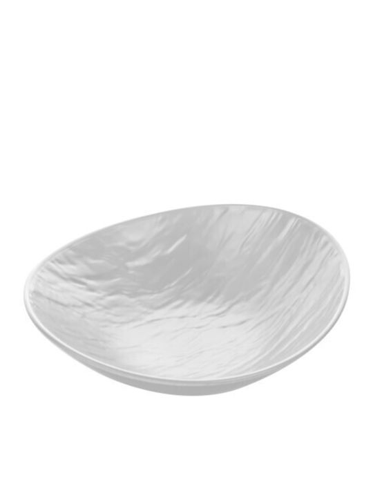 Viosarp Plate Shallow Oval made of Melamine White 13.5x13.5cm