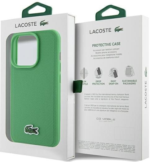 Lacoste Iconic Petit Pique Magsafe Back Cover Πλαστικό Πράσινο (iPhone 15 Pro Max)