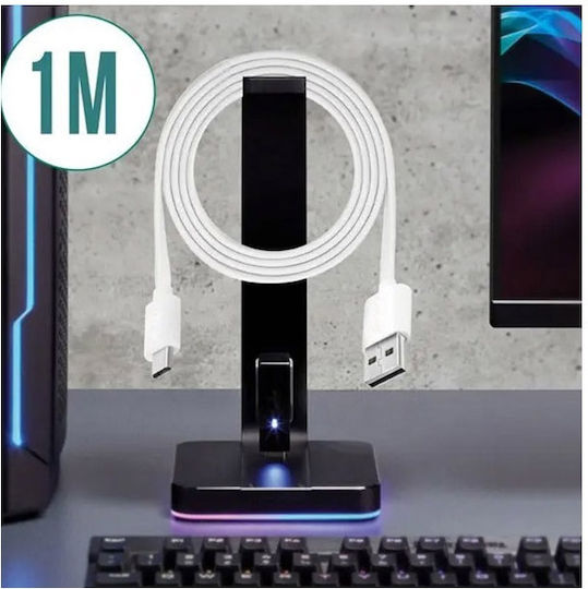 Auto Gs Зарядно за кола с един Порт: 1xUSB заедно с Кабел Lightning Бял Цвят