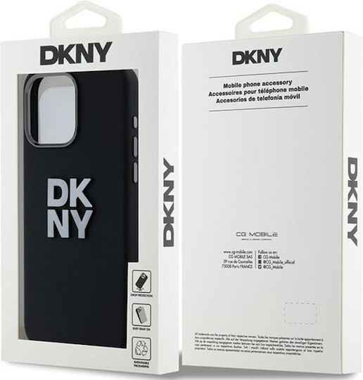 DKNY Liquid Задна корица Пластмаса / Силикон Черен (iPhone 15 Pro Max)