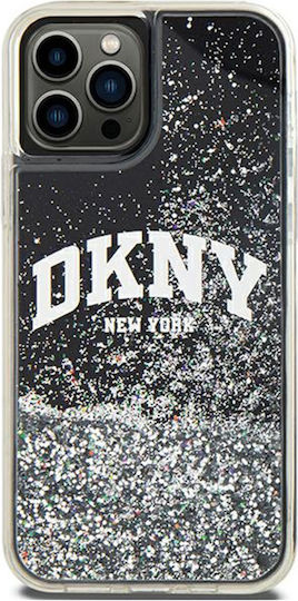DKNY Liquid Back Cover Πλαστικό / Σιλικόνης Μαύρο (iPhone 12 / 12 Pro)