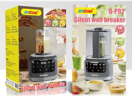 Andowl Blender 1.6lt 800W Gray