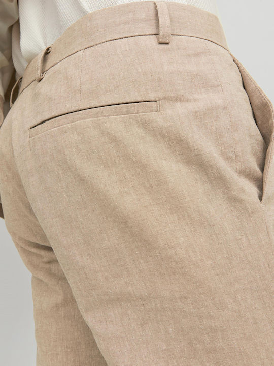 Riviera Παντελόνι σε Slim Εφαρμογή Beige
