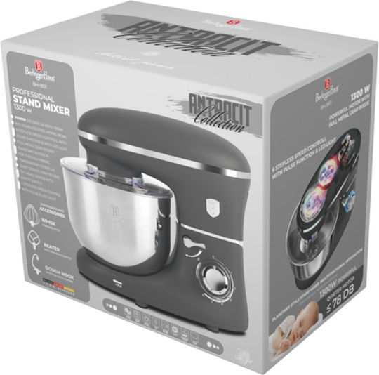 Berlinger Haus Stand Mixer 1300W with Stainless Mixing Bowl 6lt