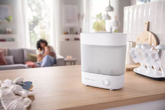 Philips Premium Ηλεκτρικός Βρεφικός Αποστειρωτής για 6 Μπιμπερό Λευκό