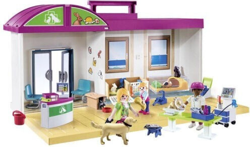 Playmobil Carry Case MyLife Veterinary Clinic for 4-10 years old