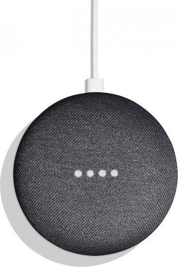 Google Nest Mini (2nd Gen) Gray Smart Hub with Speaker 1 Compatible with Google Home