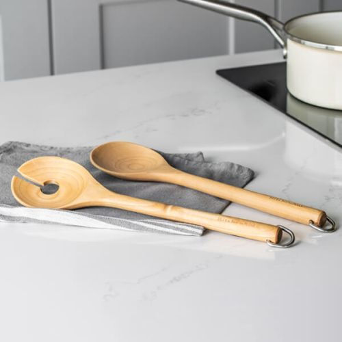 Kitchenaid Σετ Ανοξείδωτων Εργαλείων Σερβιρίσματος 2τμχ Καφέ