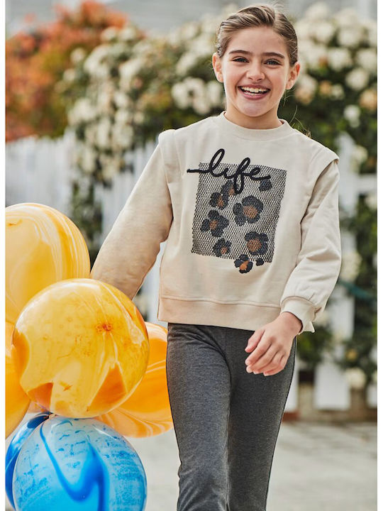 Kinder-Set mit Leggings Winter 2Stück Beige/Grey Life