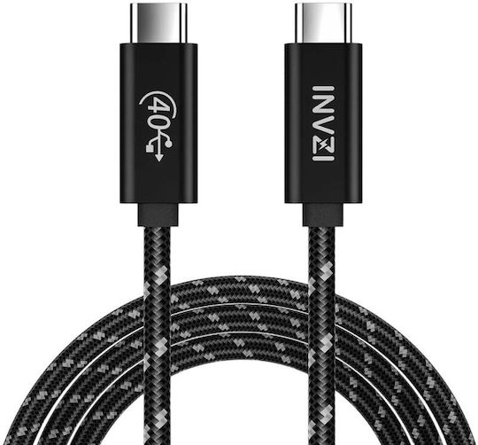 INVZI INVUSB4 USB 4 Video Cable USB-C Male - USB-C 240W PD Black 2m