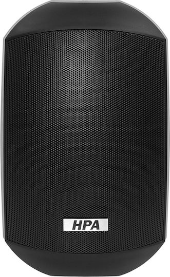 Hpa Αδιάβροχο Παθητικά Επιτοίχια Ηχεία 20W (Ζεύγος) Μαύρα WS400BK