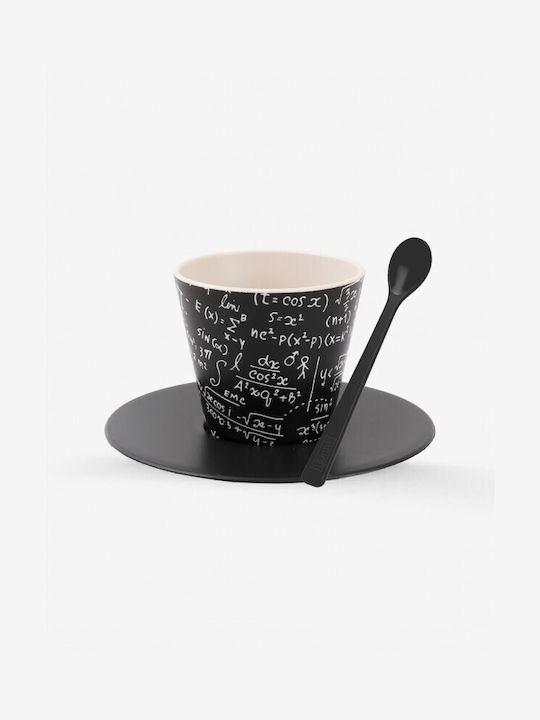 iDrink Math Plastic Espresso Cup Set 90ml Black